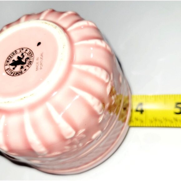 Vintage Bordallo Pinheiro Rabbit Pink Majolica Cup Portugal 6 Oz Tea/Coffee Mug - Picture 6 of 8